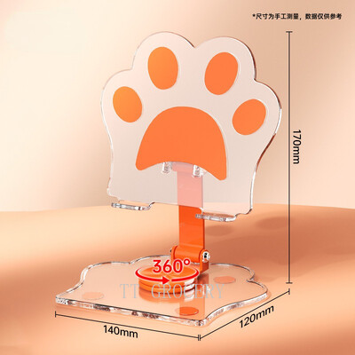 Tablet Compute Telefono stovai Kawaii Cat Cartoon mielas stalinis televizorius permatomas laikiklis Priedai žaislai mergaitėms Apple Samsung