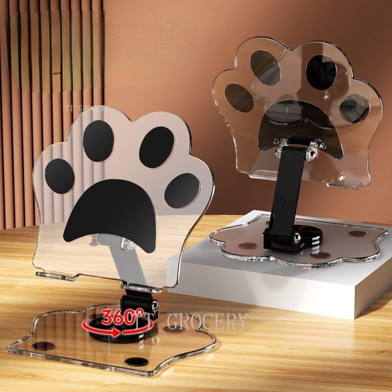 Tablet Compute Telefono stovai Kawaii Cat Cartoon mielas stalinis televizorius permatomas laikiklis Priedai žaislai mergaitėms Apple Samsung