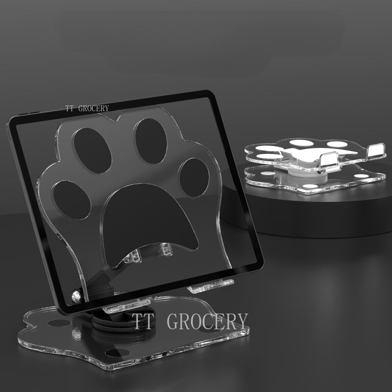 Tablet Compute Telefono stovai Kawaii Cat Cartoon mielas stalinis televizorius permatomas laikiklis Priedai žaislai mergaitėms Apple Samsung