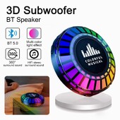 Bluetooth hangszóró Hordozható Led Atmoszférikus Fény High Fidelity sztereó bár vezeték nélküli csontvezetés Bluetooth hangszóró