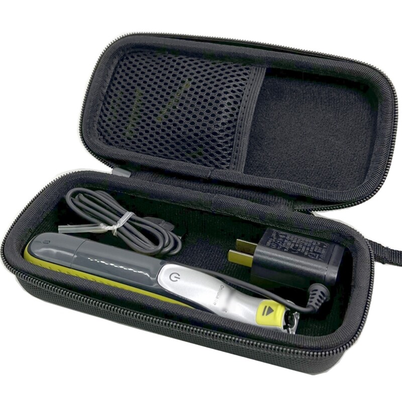 Transport portabil de călătorie pentru husă pentru aparat de tuns electric NORELCO OneBlade Pro pentru bărbierit, mini organizator pentru depozitare de călătorie