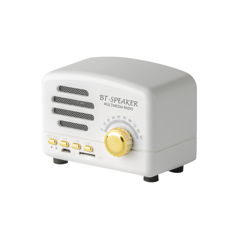 BT01 Retro Bluetooth-kompatibilis 5.0 hangszóró fából készült régi klasszikus stílusú erős basszuskiemelés Hangos hangerős hangdoboz FM rádióval