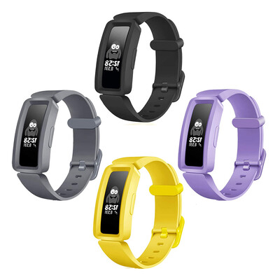 Pachet de 4 curea pentru ceas inteligent Fitbit ACE 2 brăţară pentru copii, brăţară din silicon pentru Fit Bit Inspire/Inspire HR Band Correa