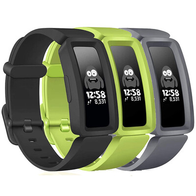 3 apyrankės, suderinamos su „Fitbit Ace 2“ laikrodžio apyrankės pakeitimo apyrankę, skirtą „Fitbit Inspire HR/Inspire/ACE2“