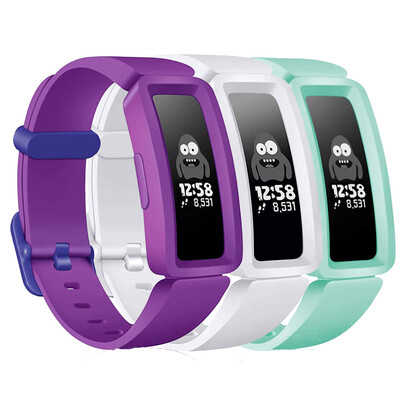 3 apyrankės, suderinamos su „Fitbit Ace 2“ laikrodžio apyrankės pakeitimo apyrankę, skirtą „Fitbit Inspire HR/Inspire/ACE2“