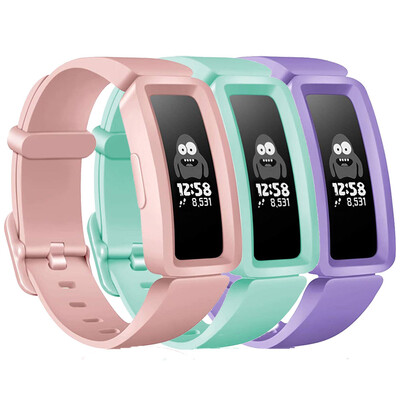 3 apyrankės, suderinamos su „Fitbit Ace 2“ laikrodžio apyrankės pakeitimo apyrankę, skirtą „Fitbit Inspire HR/Inspire/ACE2“