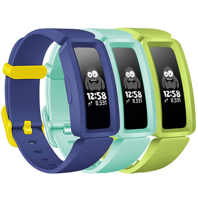 3 apyrankės, suderinamos su „Fitbit Ace 2“ laikrodžio apyrankės pakeitimo apyrankę, skirtą „Fitbit Inspire HR/Inspire/ACE2“