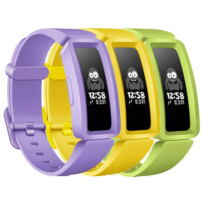 3 apyrankės, suderinamos su „Fitbit Ace 2“ laikrodžio apyrankės pakeitimo apyrankę, skirtą „Fitbit Inspire HR/Inspire/ACE2“