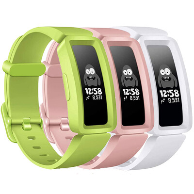 3 apyrankės, suderinamos su „Fitbit Ace 2“ laikrodžio apyrankės pakeitimo apyrankę, skirtą „Fitbit Inspire HR/Inspire/ACE2“