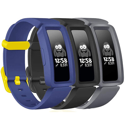 3 apyrankės, suderinamos su „Fitbit Ace 2“ laikrodžio apyrankės pakeitimo apyrankę, skirtą „Fitbit Inspire HR/Inspire/ACE2“