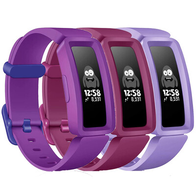 3 apyrankės, suderinamos su „Fitbit Ace 2“ laikrodžio apyrankės pakeitimo apyrankę, skirtą „Fitbit Inspire HR/Inspire/ACE2“