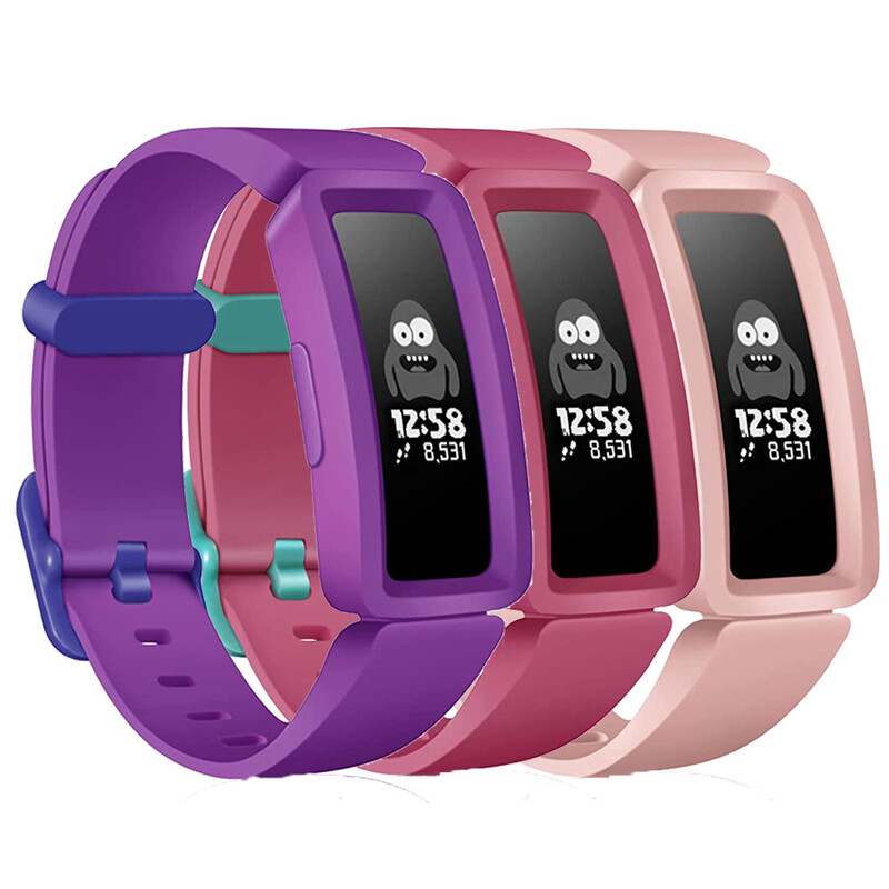 3 apyrankės, suderinamos su „Fitbit Ace 2“ laikrodžio apyrankės pakeitimo apyrankę, skirtą „Fitbit Inspire HR/Inspire/ACE2“