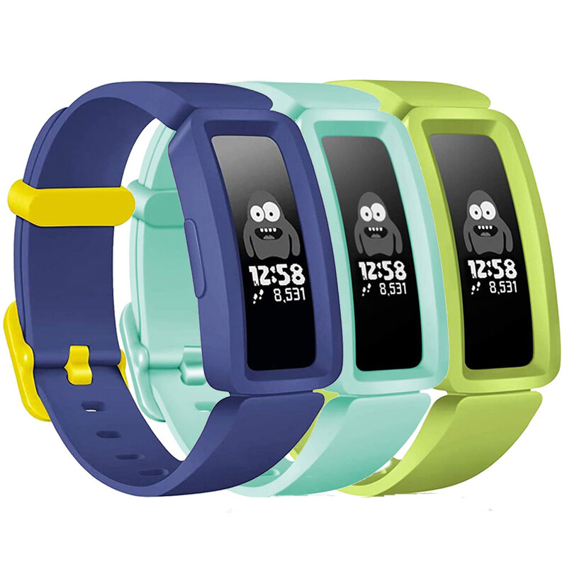 3 apyrankės, suderinamos su „Fitbit Ace 2“ laikrodžio apyrankės pakeitimo apyrankę, skirtą „Fitbit Inspire HR/Inspire/ACE2“