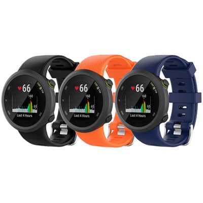 Έξυπνο λουράκι ρολογιού 3 τεμαχίων σιλικόνης για Garmin Forerunner 45 45s Sport Strap με εργαλείο For Garmin Swim 2 Bracelet