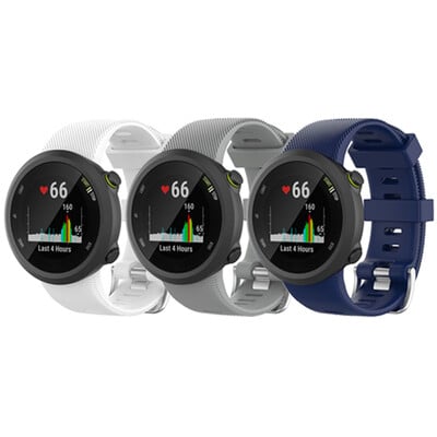 Έξυπνο λουράκι ρολογιού 3 τεμαχίων σιλικόνης για Garmin Forerunner 45 45s Sport Strap με εργαλείο For Garmin Swim 2 Bracelet