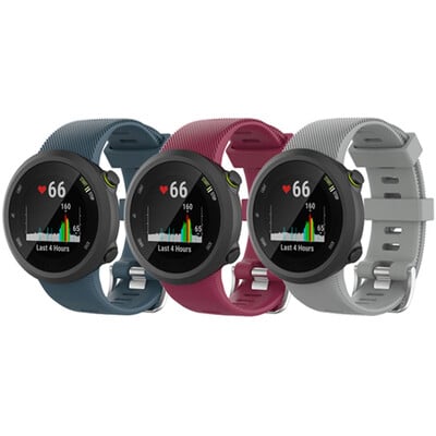 Έξυπνο λουράκι ρολογιού 3 τεμαχίων σιλικόνης για Garmin Forerunner 45 45s Sport Strap με εργαλείο For Garmin Swim 2 Bracelet