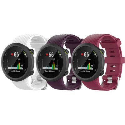 Έξυπνο λουράκι ρολογιού 3 τεμαχίων σιλικόνης για Garmin Forerunner 45 45s Sport Strap με εργαλείο For Garmin Swim 2 Bracelet