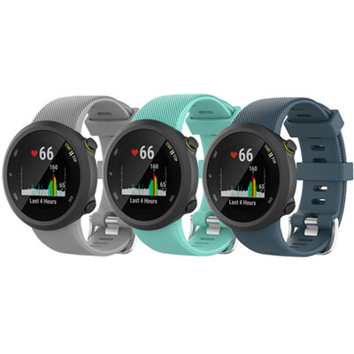 Έξυπνο λουράκι ρολογιού 3 τεμαχίων σιλικόνης για Garmin Forerunner 45 45s Sport Strap με εργαλείο For Garmin Swim 2 Bracelet