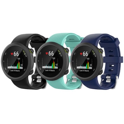 Έξυπνο λουράκι ρολογιού 3 τεμαχίων σιλικόνης για Garmin Forerunner 45 45s Sport Strap με εργαλείο For Garmin Swim 2 Bracelet