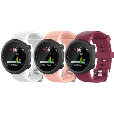 Έξυπνο λουράκι ρολογιού 3 τεμαχίων σιλικόνης για Garmin Forerunner 45 45s Sport Strap με εργαλείο For Garmin Swim 2 Bracelet