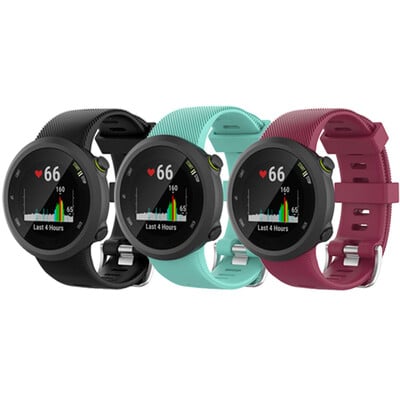 Έξυπνο λουράκι ρολογιού 3 τεμαχίων σιλικόνης για Garmin Forerunner 45 45s Sport Strap με εργαλείο For Garmin Swim 2 Bracelet