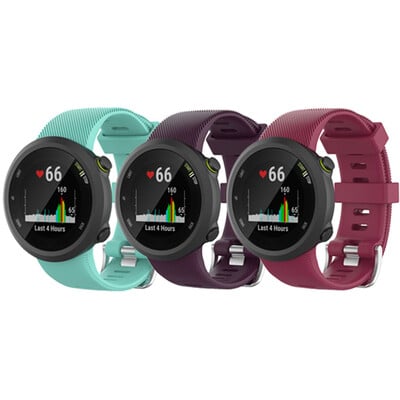 Έξυπνο λουράκι ρολογιού 3 τεμαχίων σιλικόνης για Garmin Forerunner 45 45s Sport Strap με εργαλείο For Garmin Swim 2 Bracelet