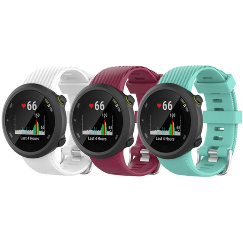 Έξυπνο λουράκι ρολογιού 3 τεμαχίων σιλικόνης για Garmin Forerunner 45 45s Sport Strap με εργαλείο For Garmin Swim 2 Bracelet