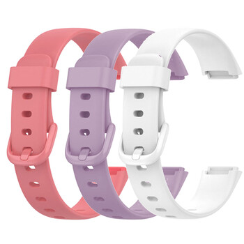 3PCS Мека силиконова каишка за Fitbit Luxe Смарт часовник Гривна Гривна Каишка за часовник Резервна лента за Fitbit Luxe аксесоари