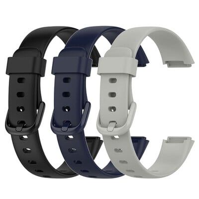 3PCS Mekani silikonski remen za Fitbit Luxe Smart Watch Narukvica Narukvica Remen za sat Zamjenski remen za Fitbit Luxe dodatke