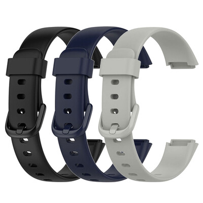 3PCS Mekani silikonski remen za Fitbit Luxe Smart Watch Narukvica Narukvica Remen za sat Zamjenski remen za Fitbit Luxe dodatke