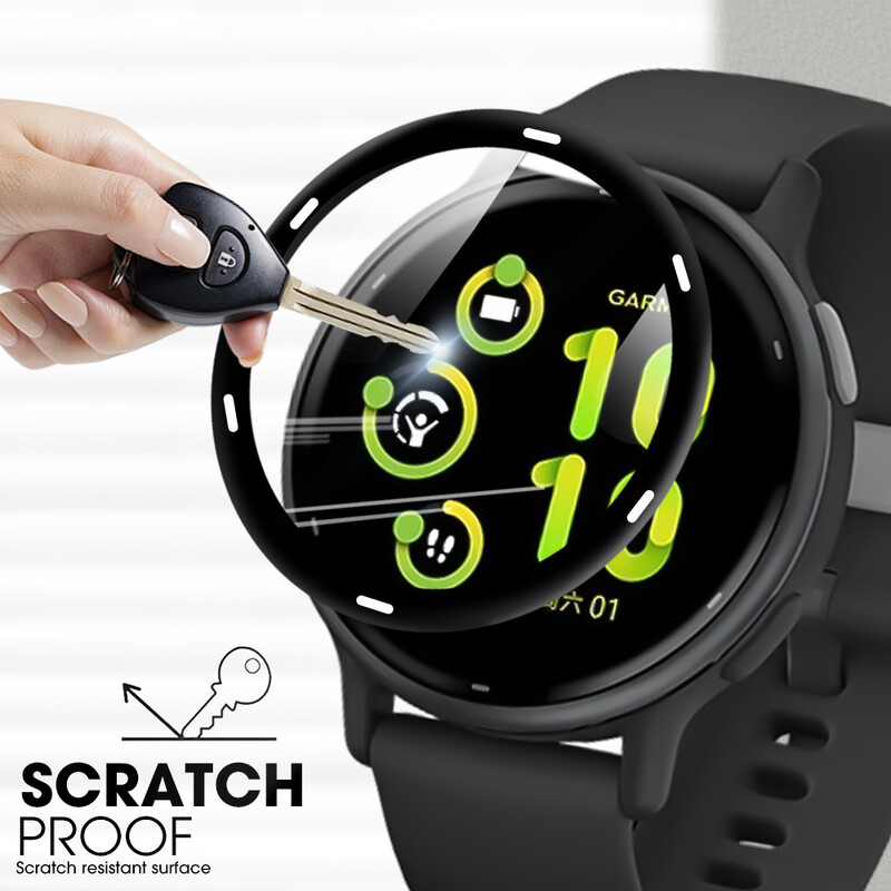 5/3/2/1 ks Ochranné fólie z mäkkého skla s plným krytom pre športové hodinky Garmin Vivoactive 5, vodotesné ochranné fólie