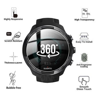 9H Premium Tempered Glass For Suunto Watch 3 / 5 / 7 / 9 Baro Spartan Sport Smart Watch Screen Protector Film for Suunto Watch