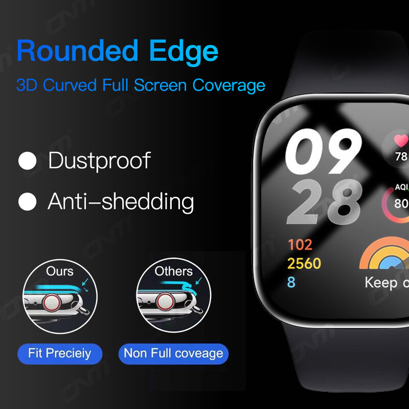 Film protector moale 5D pentru Xiaomi Redmi Watch 3 Protector de ecran HD pentru Redmi Watch 3 Accesorii pentru ceasuri inteligente (nu sticla)