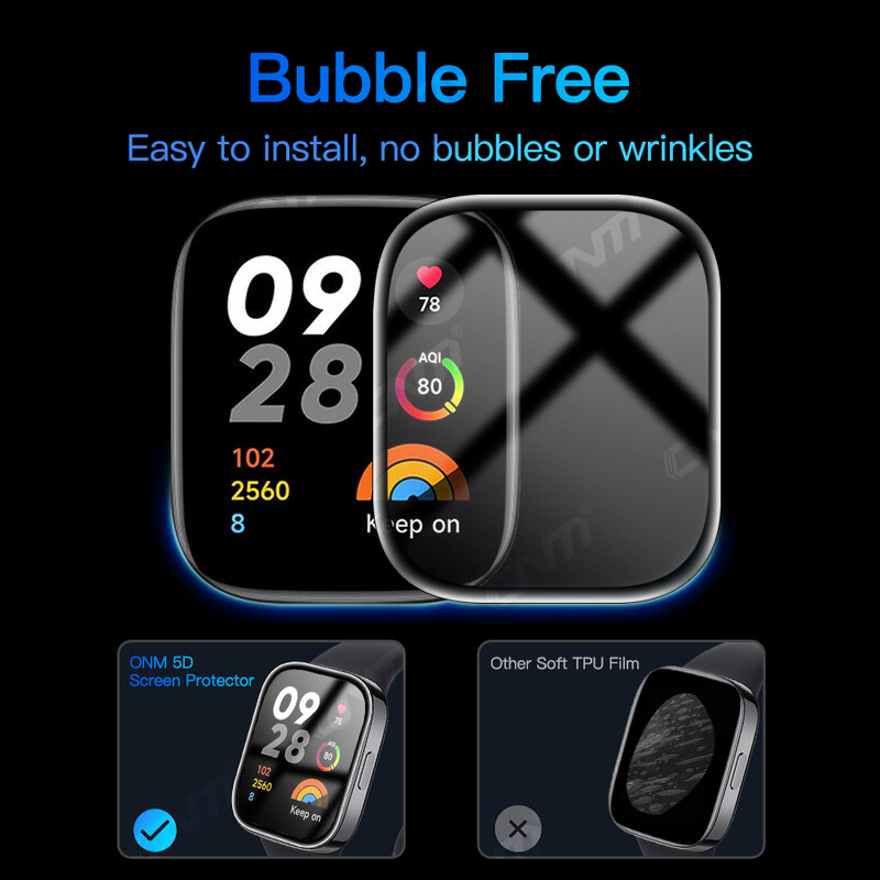 Film protector moale 5D pentru Xiaomi Redmi Watch 3 Protector de ecran HD pentru Redmi Watch 3 Accesorii pentru ceasuri inteligente (nu sticla)