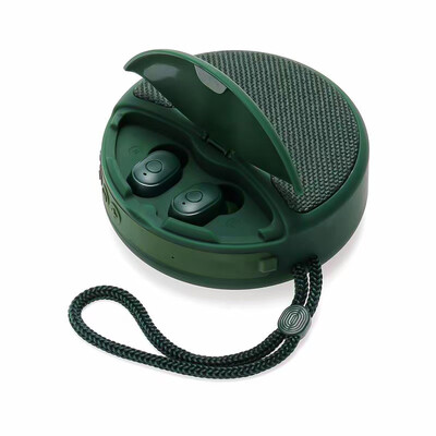 TG808 Mini vezeték nélküli Bluetooth hangszóró vezeték nélküli fülhallgató kettő az egyben TWS mélynyomó sztereó kihangosító többfunkciós / TF kártya / FM