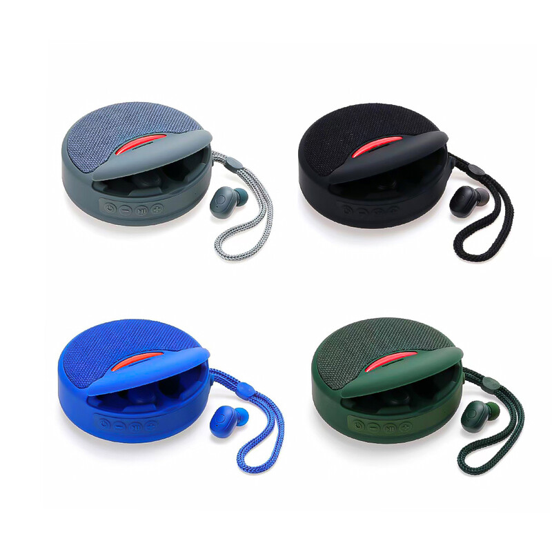 TG808 Mini juhtmeta Bluetooth-kõlar Juhtmeta kõrvaklapid Kaks-ühes TWS Subwoofer Stereo Käed-vabad Multifunktsionaalne / TF-kaart / FM