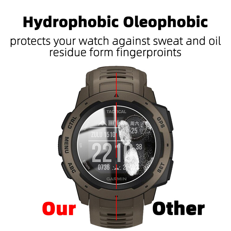 Tvrdené sklo pre Garmin Instinct / Tactical / Active S / Ochranná fólia proti poškriabaniu 9H Ultra-HD ochranné sklo