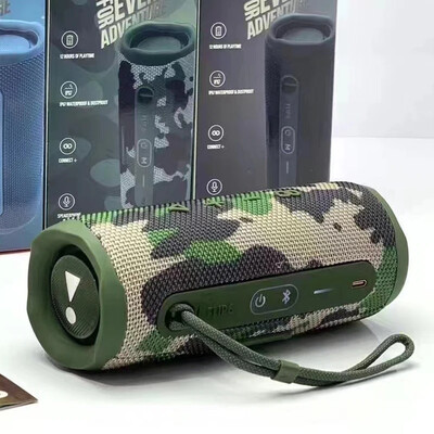 Flip 6 vízálló hordozható Bluetooth hangszóró Erőteljes Sound Bass PX7 Vízálló terepszínű zöld Caixa De Som Music Box Flip6