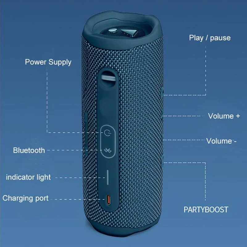 Flip 6 Vodootporni prijenosni Bluetooth zvučnik Snažan zvuk Bas PX7 Vodootporni kamuflažni zeleni Caixa De Som glazbena kutija Flip6