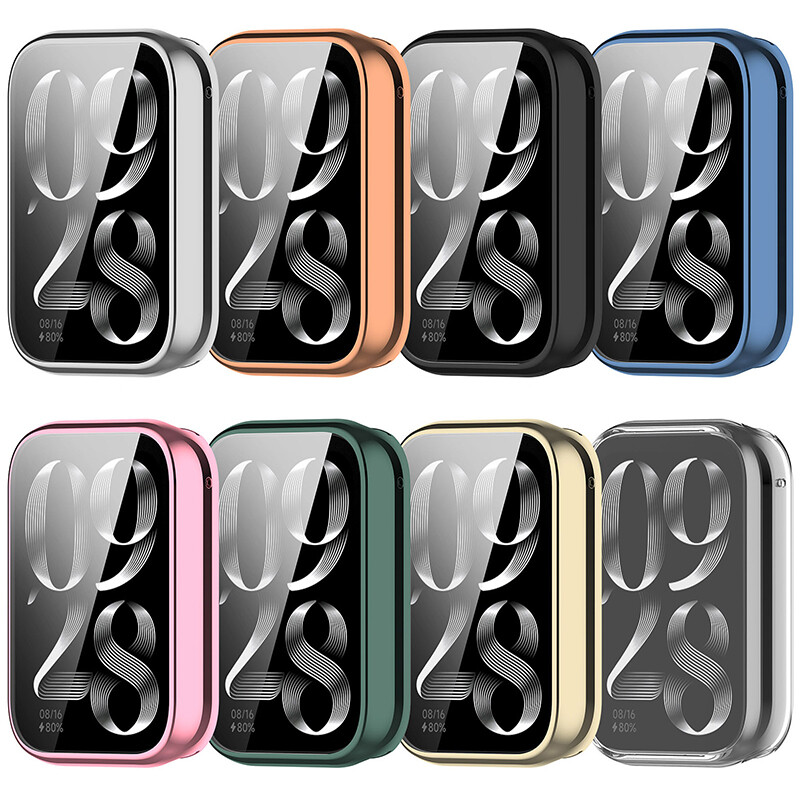 Carcasa TPU placata pentru Xiaomi Band 8 Pro 7 Pro Smart Band Protector de ecran din sticla securizata cu acoperire completa pentru husa Xiaomi Band 8 Pro