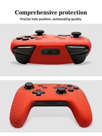 DATA FROG Soft Silicone Case Compatible-Nintendo Switch Pro Controller Protective Skin Cover Grips Caps for Switch Pro