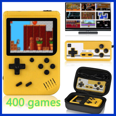 JAUNA pārnēsājama retro mini videospēļu konsole 8 bitu rokas spēļu atskaņotājs Iebūvēts 400 spēļu AV out spēļu konsole Gameboy videojuego