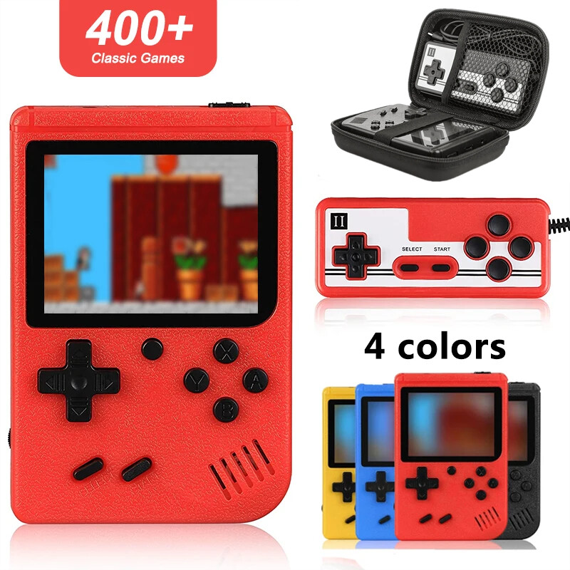 NAUJA Nešiojama Retro Mini vaizdo žaidimų konsolė 8 bitų delninis žaidimų grotuvas Integruotas 400 žaidimų AV Out žaidimų konsolė Gameboy videojuego