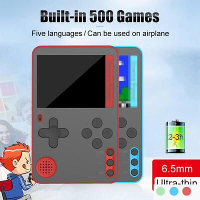 500 Games Ručna igraća konzola MINI Prijenosna retro konzola Ultra-tanka kartaška igra Advance Players Boy 8 Ugrađeni Gameboy 2,4 inča