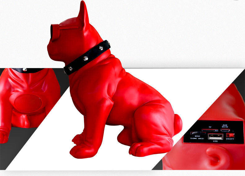 Bezvadu Bluetooth skaļrunis franču buldogs zemfrekvences skaļrunis daudzfunkcionāls datoram datora skaļrunis, pilns portatīvais stereo dāvana
