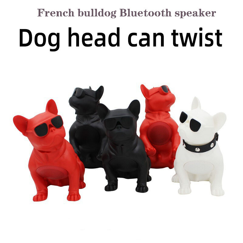 Bezvadu Bluetooth skaļrunis franču buldogs zemfrekvences skaļrunis daudzfunkcionāls datoram datora skaļrunis, pilns portatīvais stereo dāvana