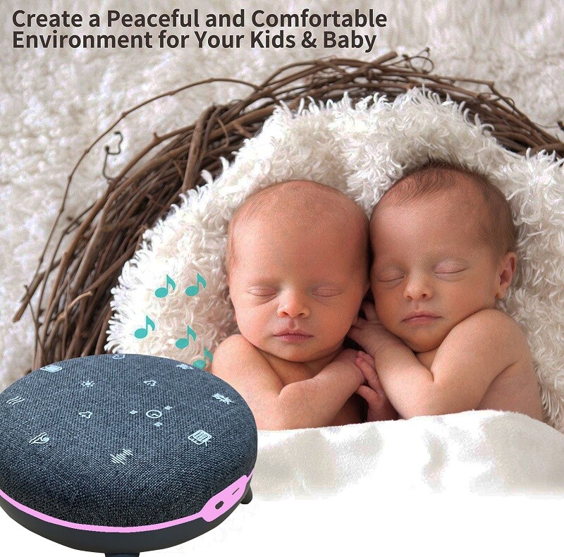 New Arrival 7 pihentető és nyugtató természethangos gép White Noise Sound Machine alvásterápia és hangszóró gyerekeknek, felnőtteknek