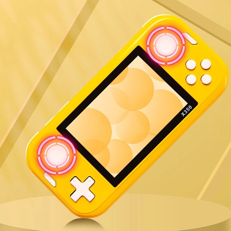 X350 Protable delninis žaidimų grotuvas 3,5 colio IPS HD ekranas retro žaidimų konsolė Integruota 6800 žaidimų Gameboy palaikymas 10 emuliatorių