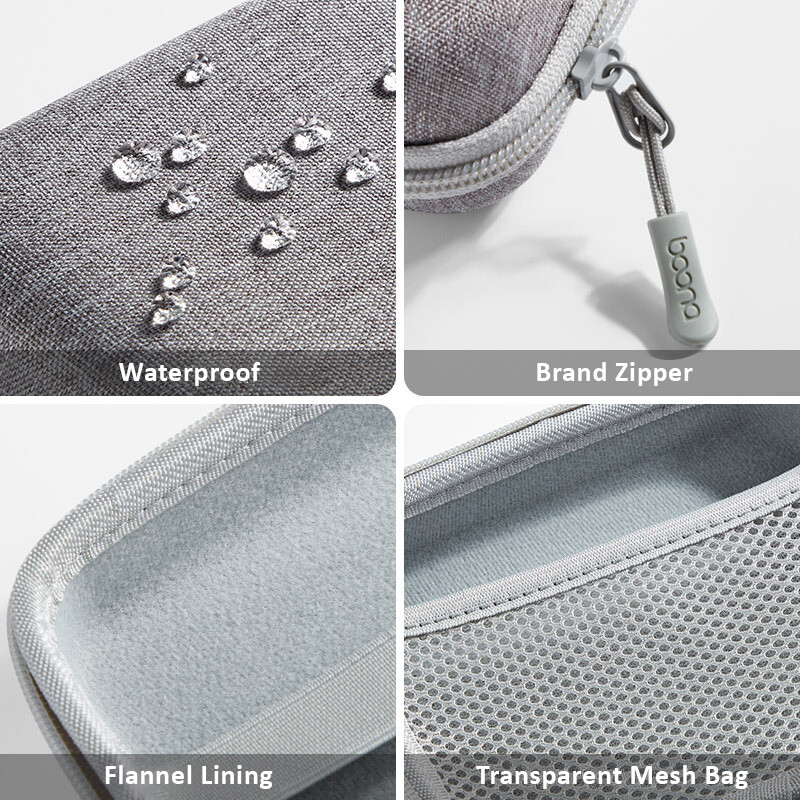 BOONA cietā klēpjdatora barošanas avota organizatora futrālis ceļojumu pārnēsāšanai barošanas avota peles futrālis Elektronisko piederumu soma priekš MacBook