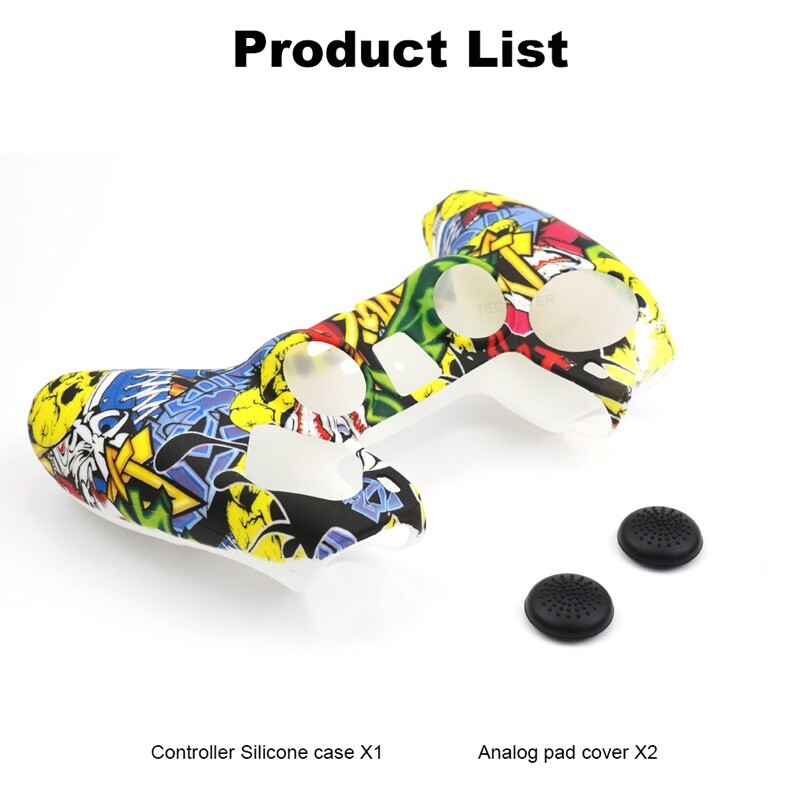 Aizsargpārsegs Silikona Playstation 5 PS5 piederumiem Kontrolleris Gumijas korpuss PS5 Slim kursorsvirām Īkšķu rokturi vāciņi